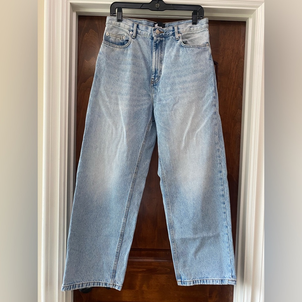 The Kooples Womens Wide Leg High Rise Denim Jeans in Sz 6 French size 38